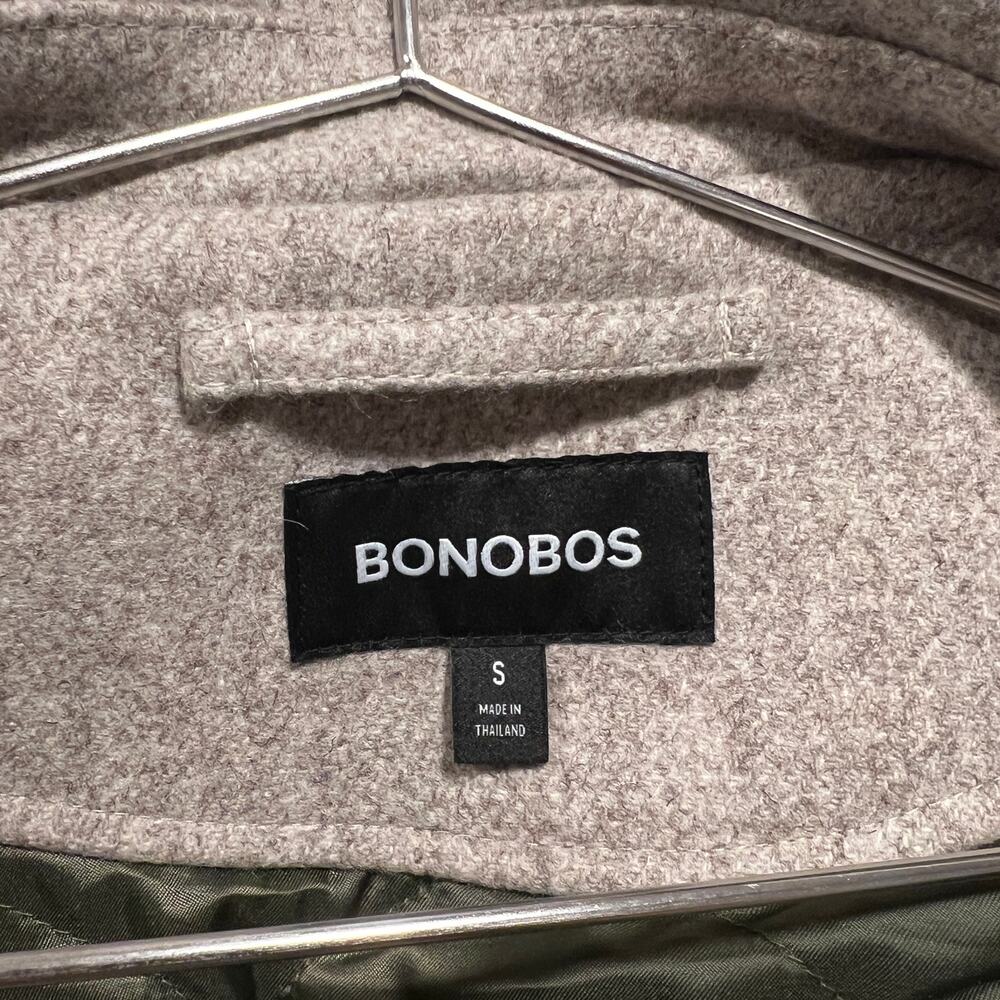 Bonobos Mens Wool Blend FORTEX Italian Woven Jacket Oatmeal / Cream Size S - Picture 5 of 11